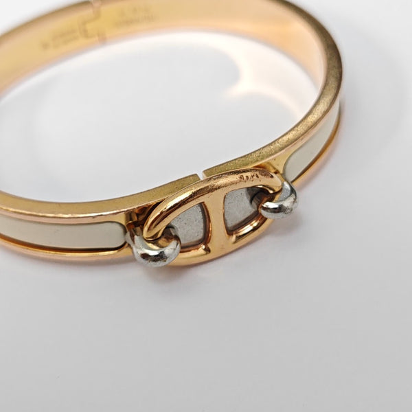 Metal White Bangle