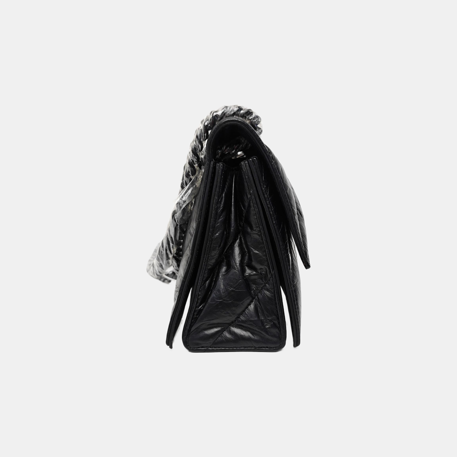 Crush Small Quilted Calfskin Black
