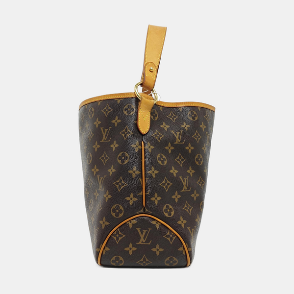 Monogram Coated Canvas Shoulder Bag Brown