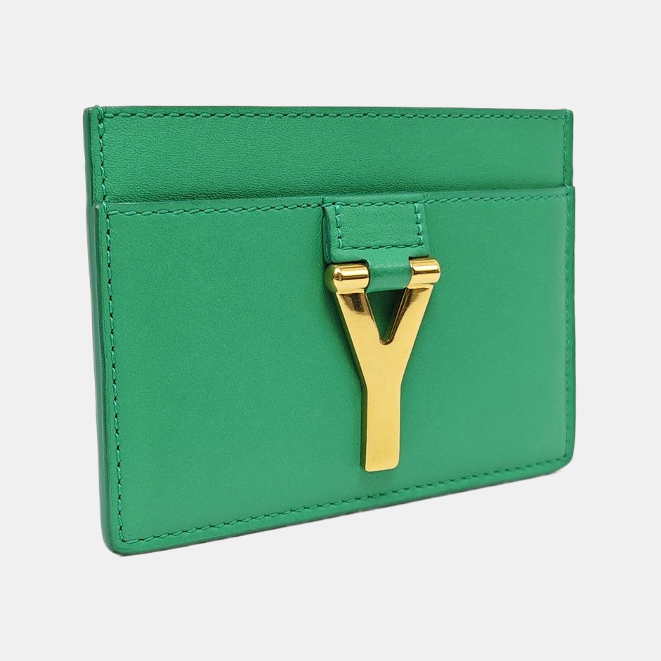 Calfskin Card Holder Green