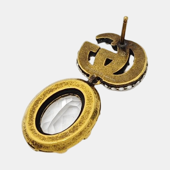 GG Running Metal Clear Earrings