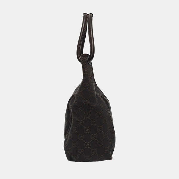 Monogram Canvas Shoulder Bag Brown