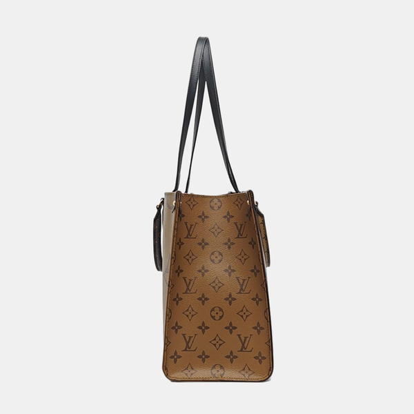 ONTHEGO MM Monogram Coated Canvas Brown