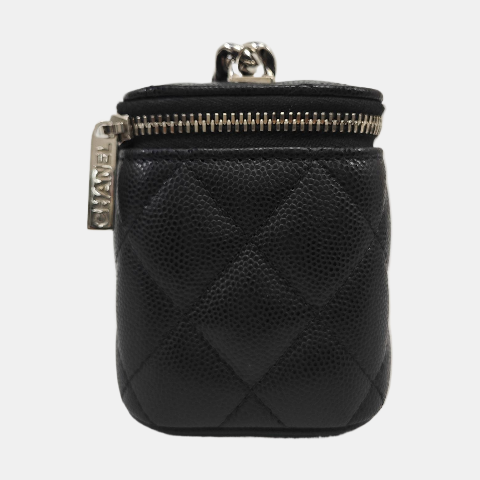 Quilted Grained Calfskin Black