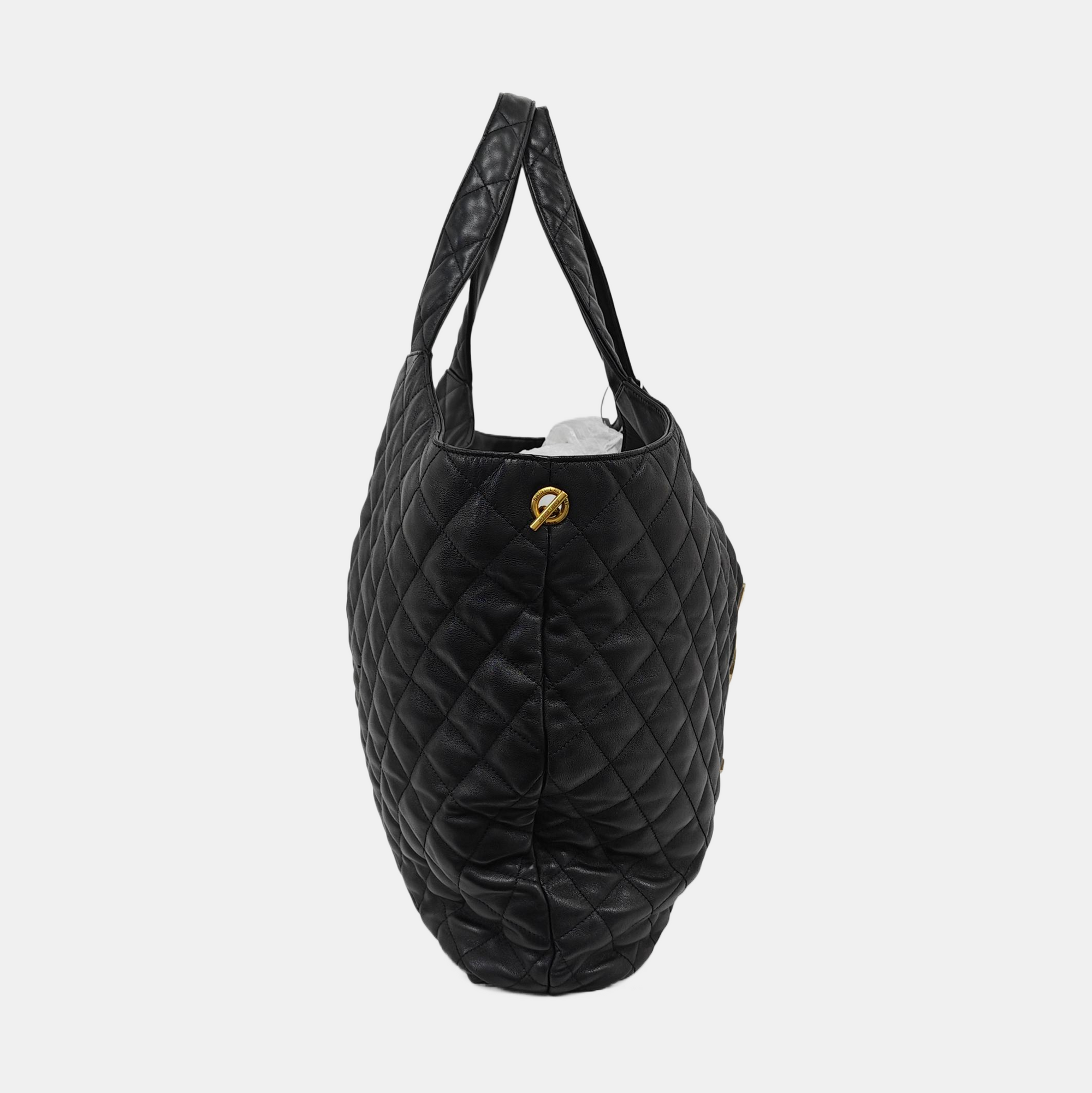 ICARE Extra Large Quilted Lambskin Black