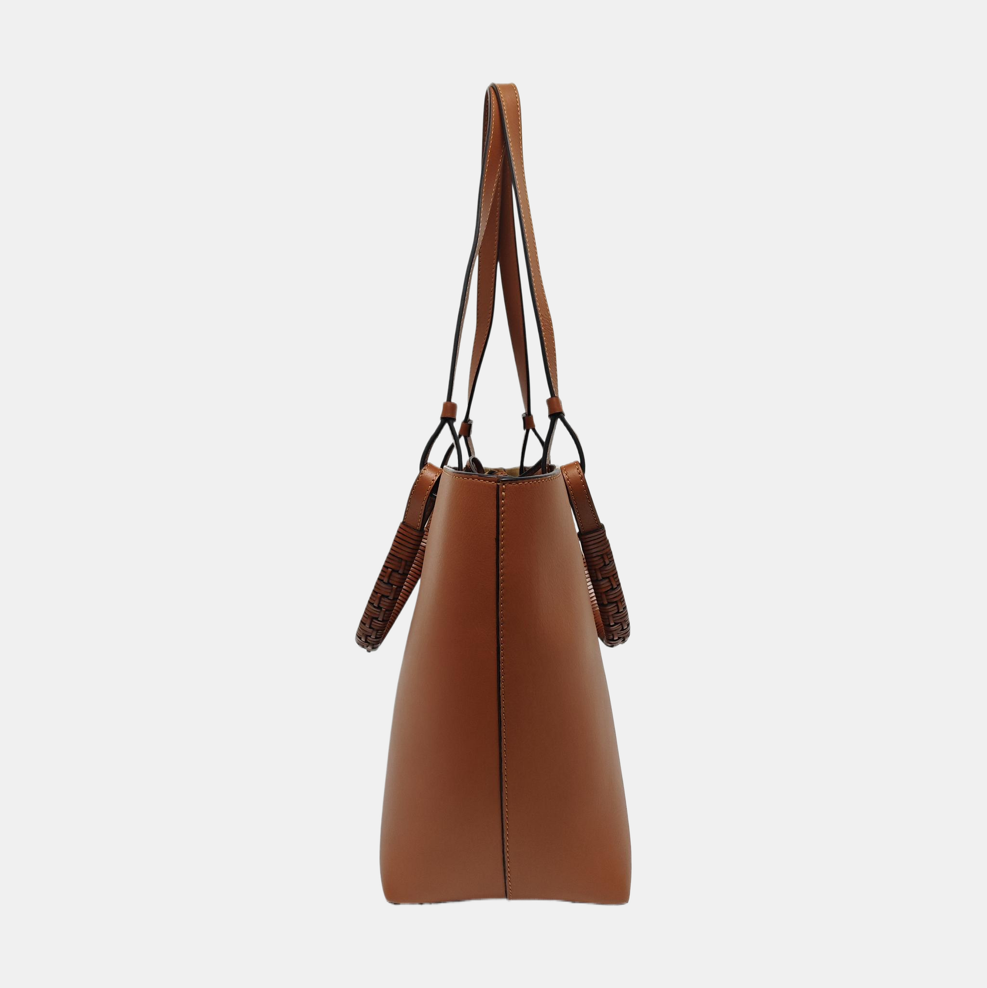 Calfskin Tote Bag Small Brown