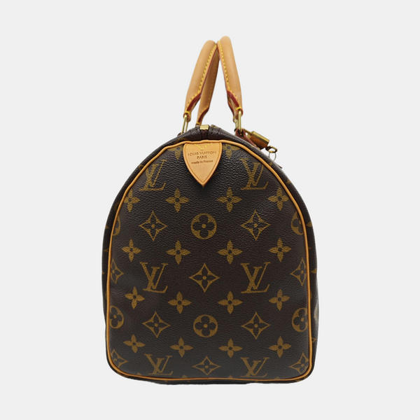SPEEDY 30 Monogram Coated Canvas Brown