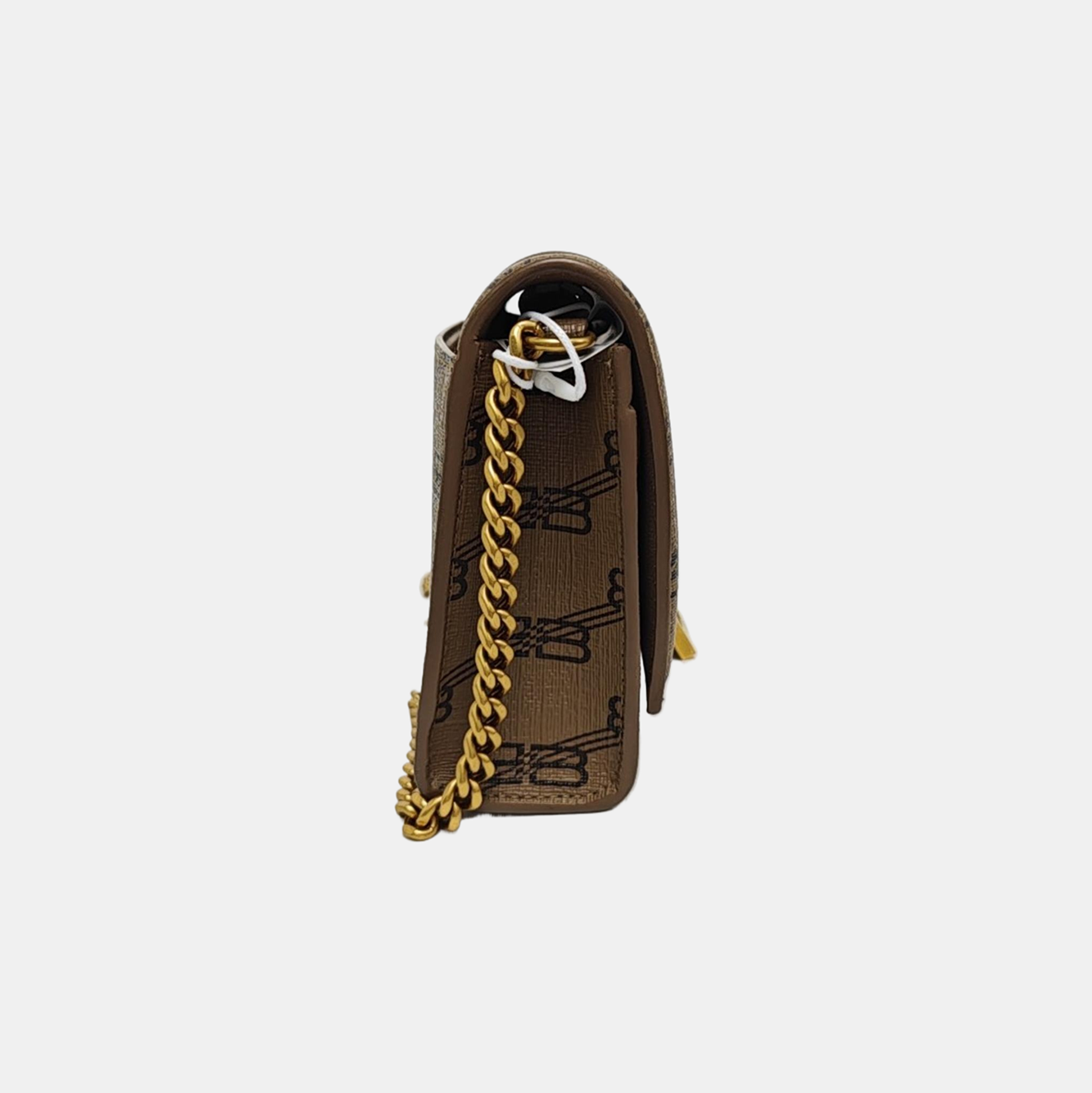 Hourglass Small Coated Canvas Brown