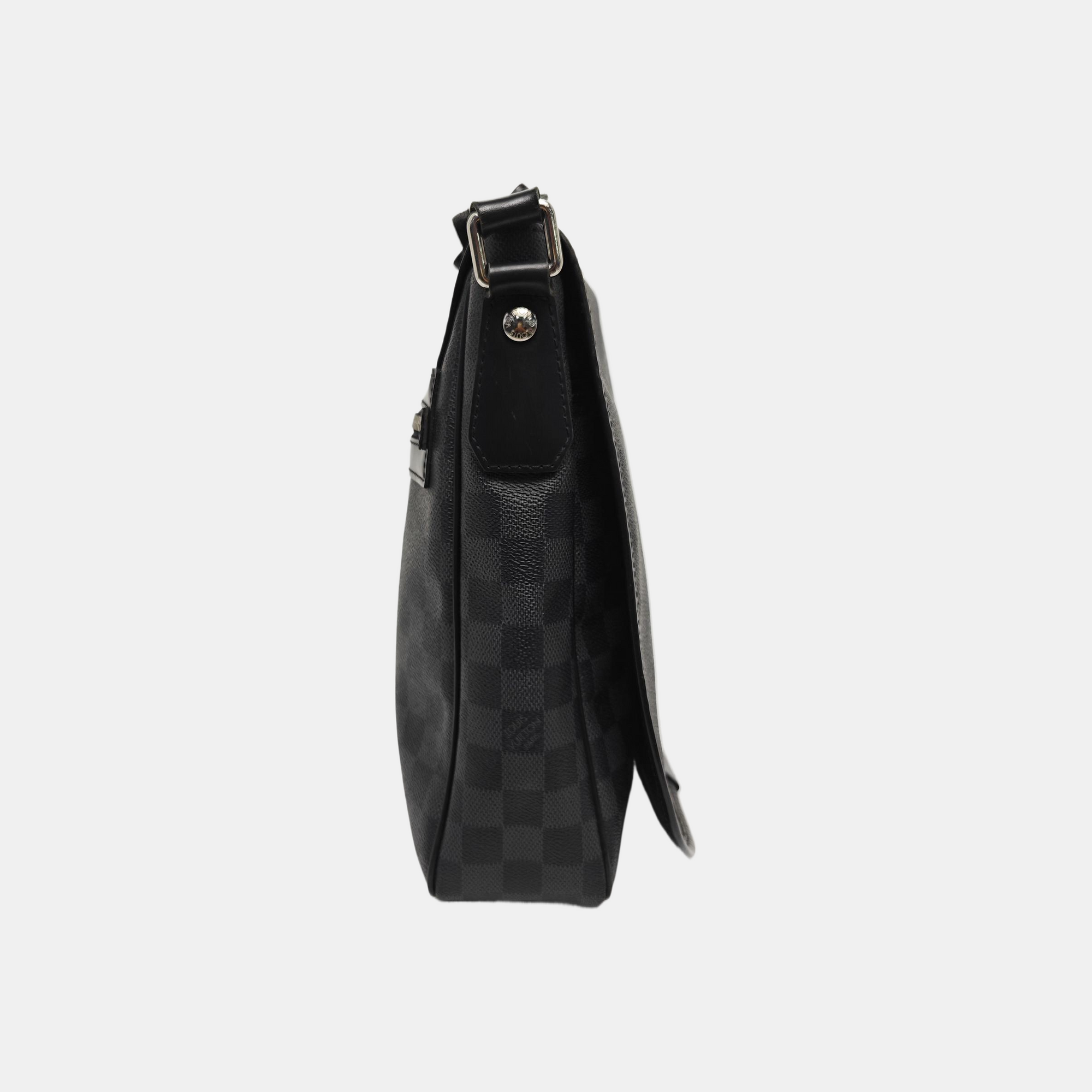DANIEL Damier Graphite Coated Canvas Gray