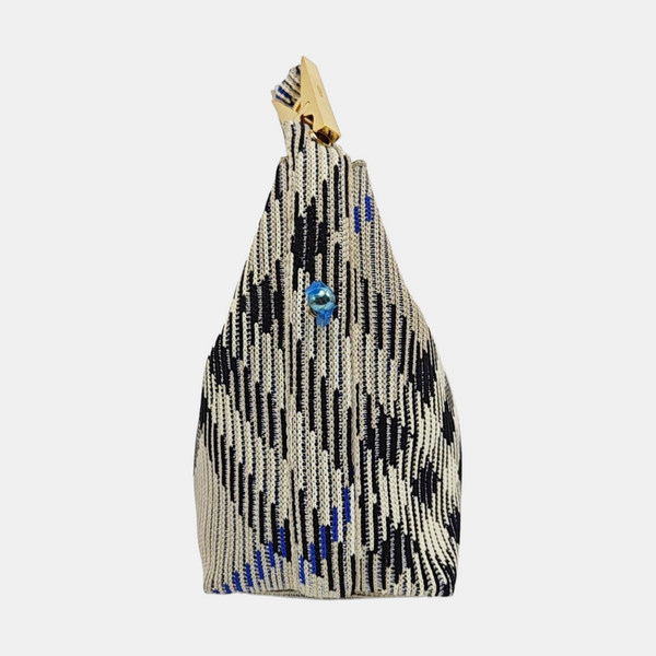 Fabric Top Handle Bag Mini Gray