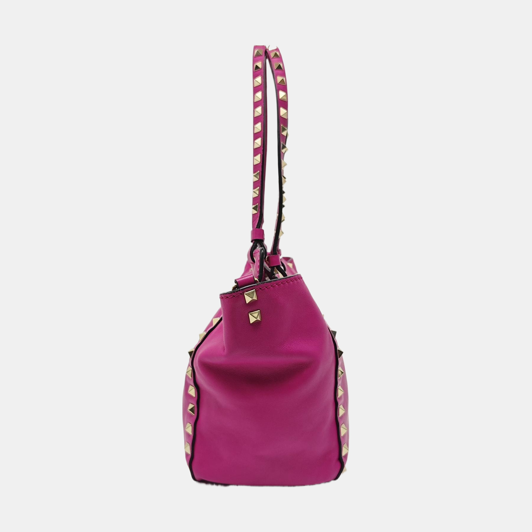 Rockstud Calfskin Purple