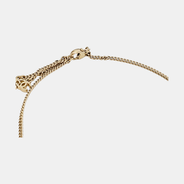 Faux Pearl Gold Necklace