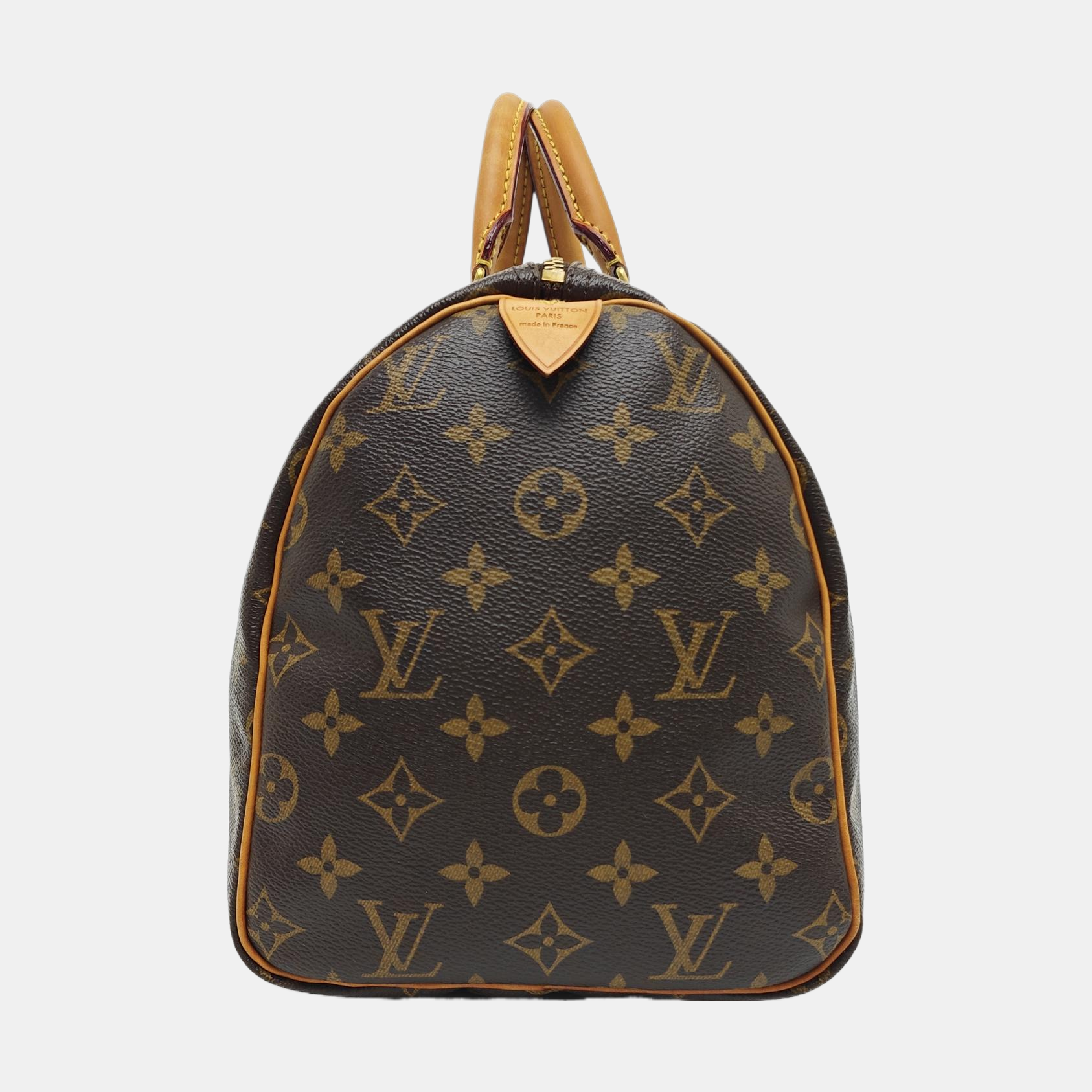 SPEEDY 30 Monogram Coated Canvas Brown