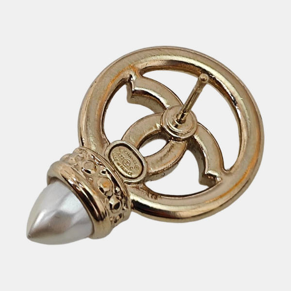 Metal Gold Stud Earrings