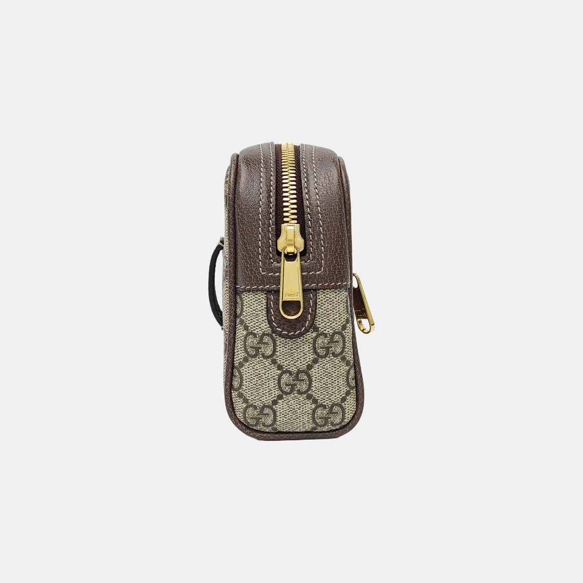 Ophidia Small Monogram Coated Canvas Beige
