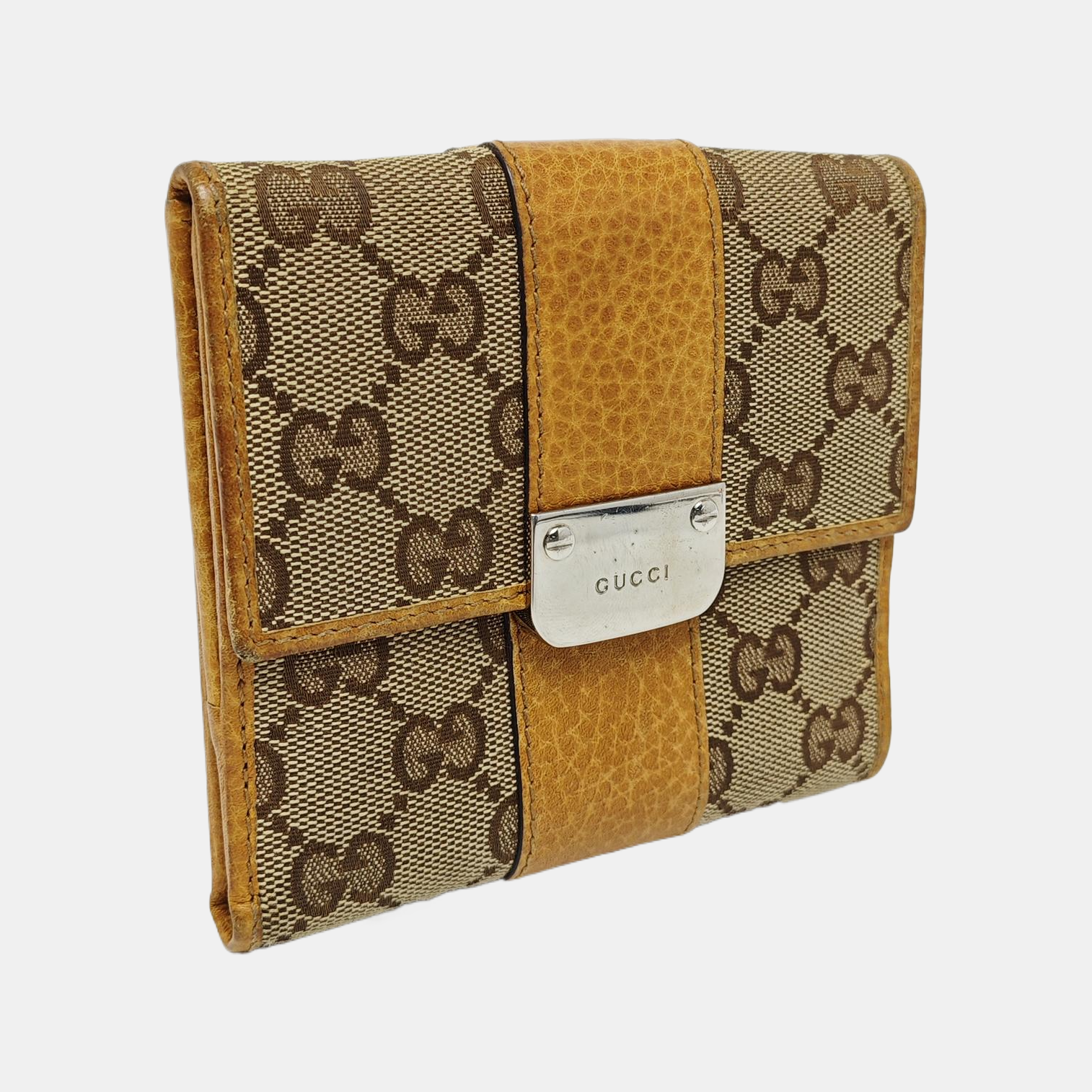 Monogram Canvas Wallet Brown