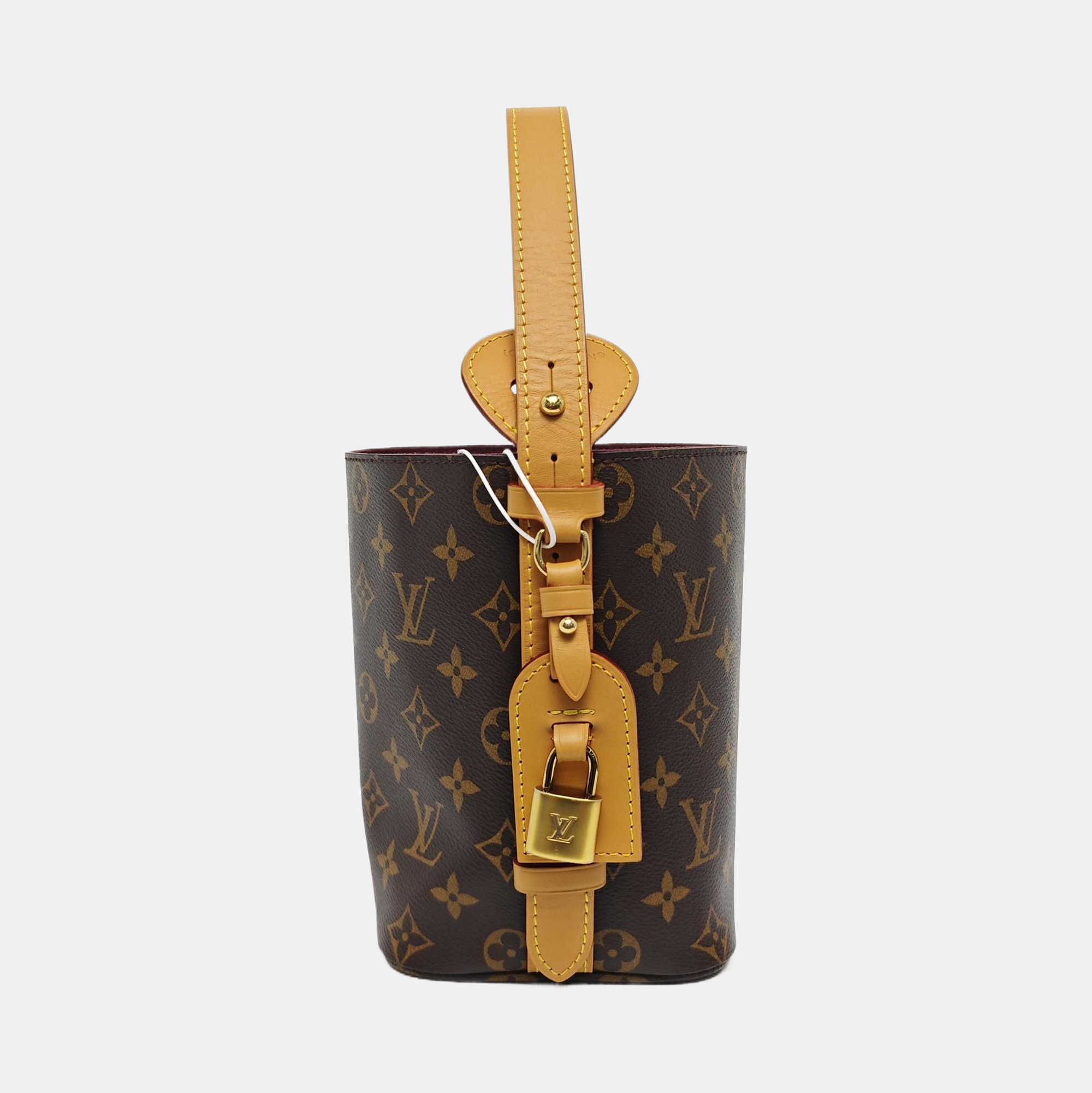 ALL IN BB Monogram Coated Canvas Brown