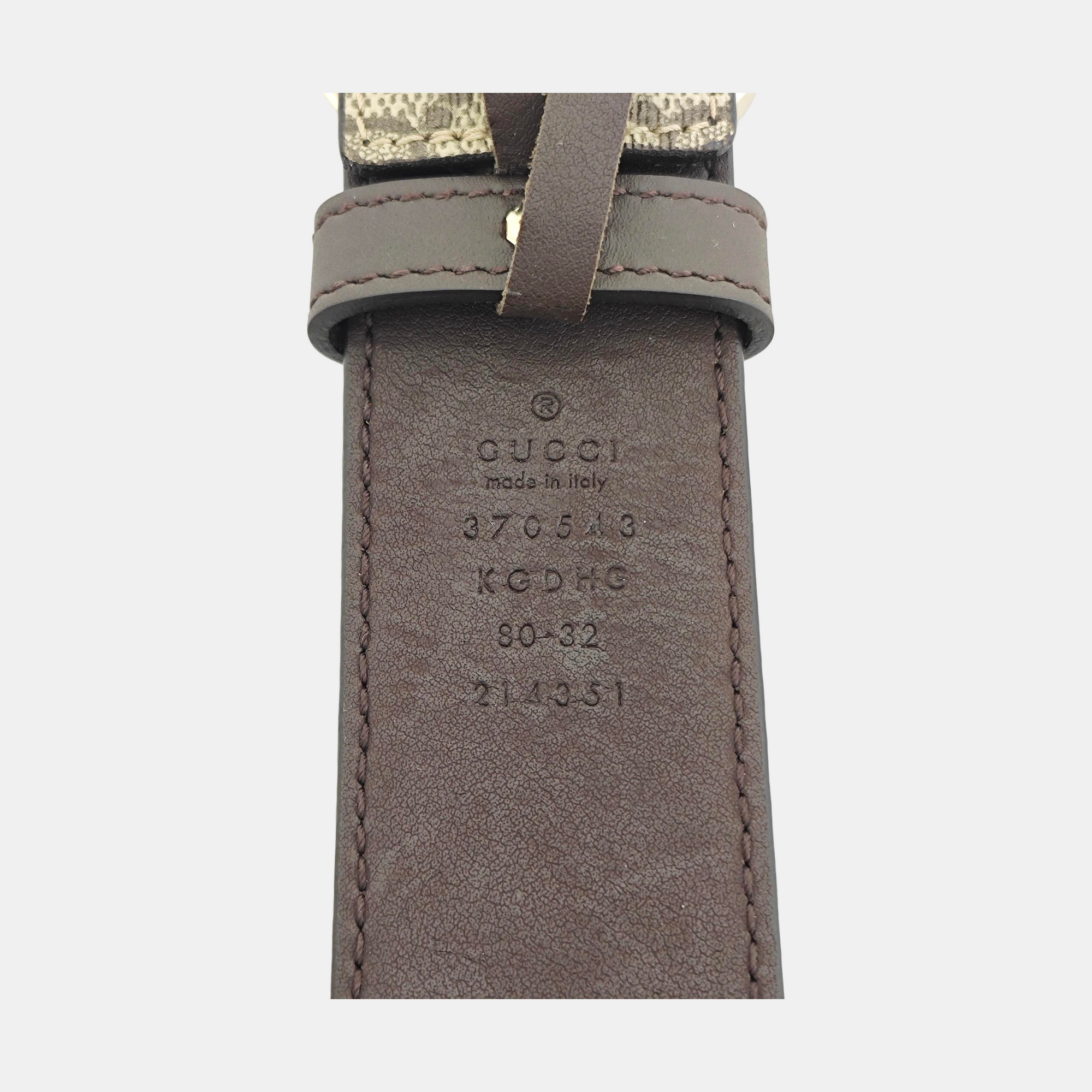 Coated Canvas Belt Beige