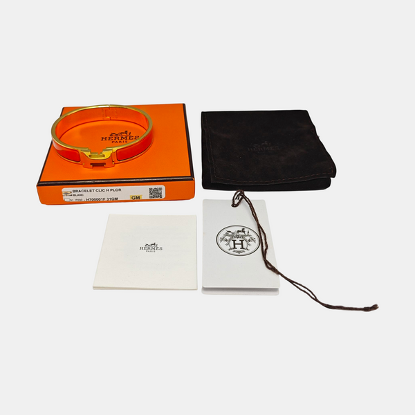 Clic H Metal Gold Bangle