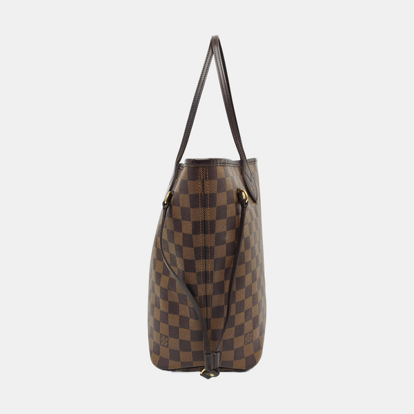 NEVERFULL MM Damier Ebene Coated Canvas Brown