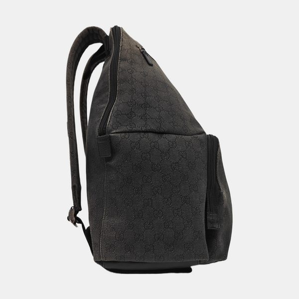 Monogram Fabric Backpack Gray