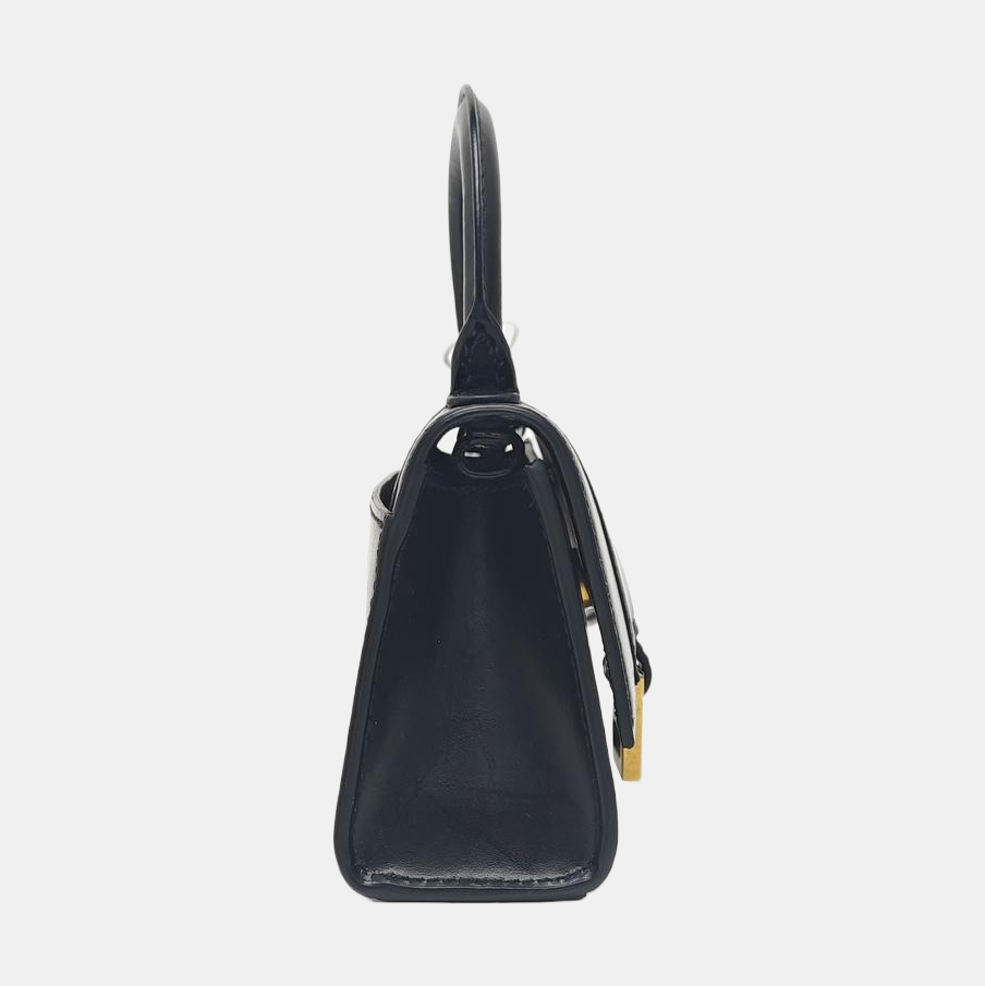 Hourglass Mini Calfskin Black