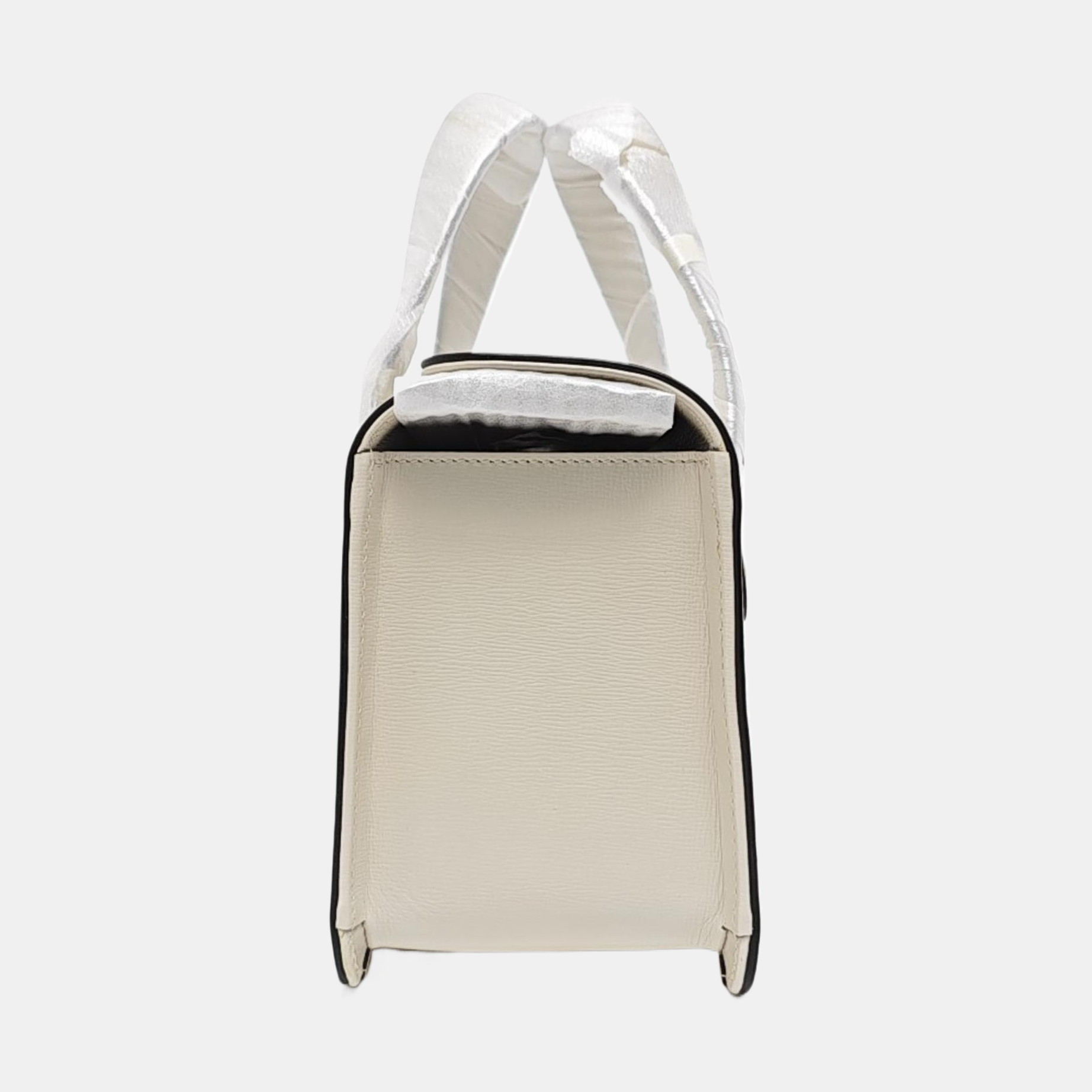 Authenticated pre-owned  Horsebit 1955 Calfskin White - Top Handle Bag at Looply