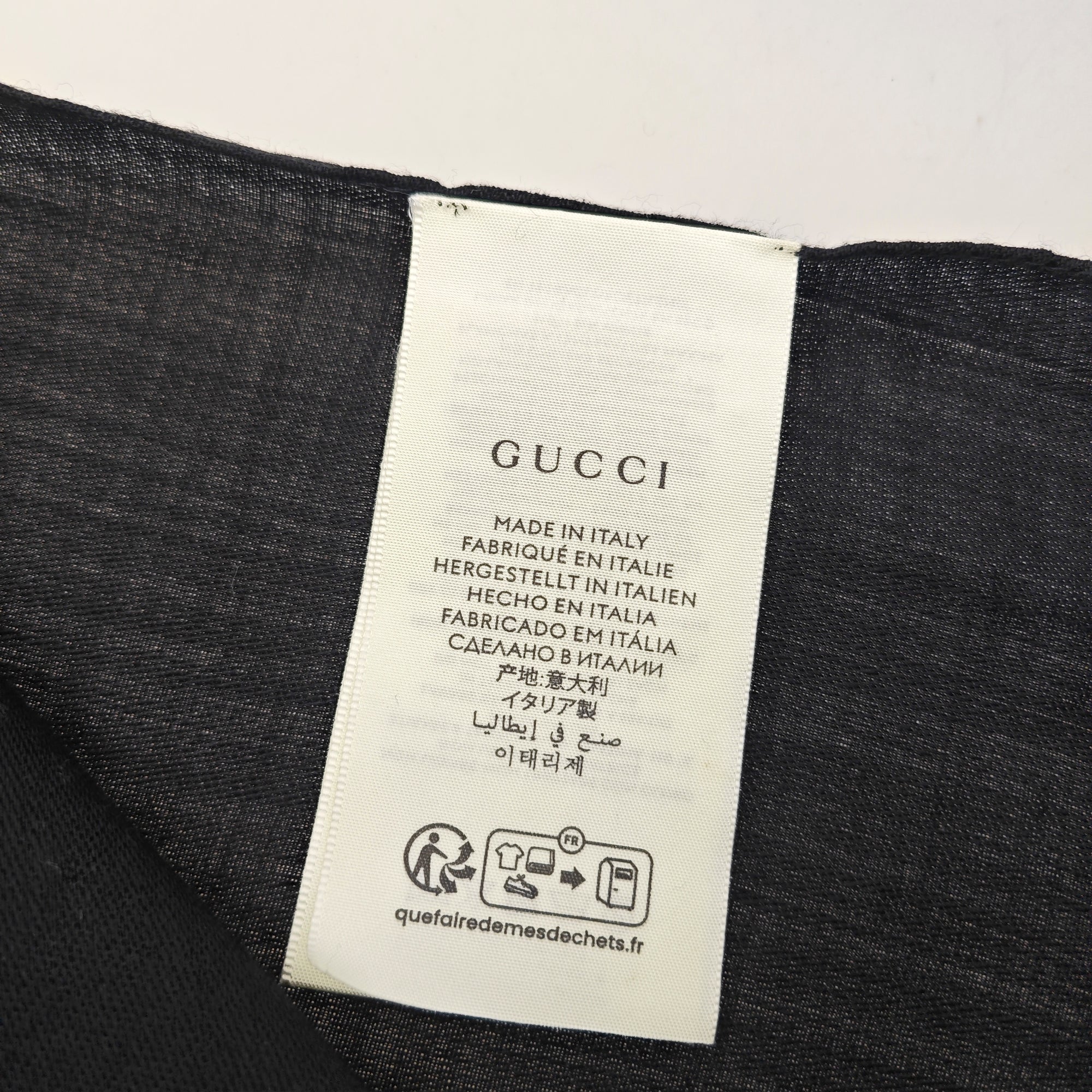 Wool Scarf Black