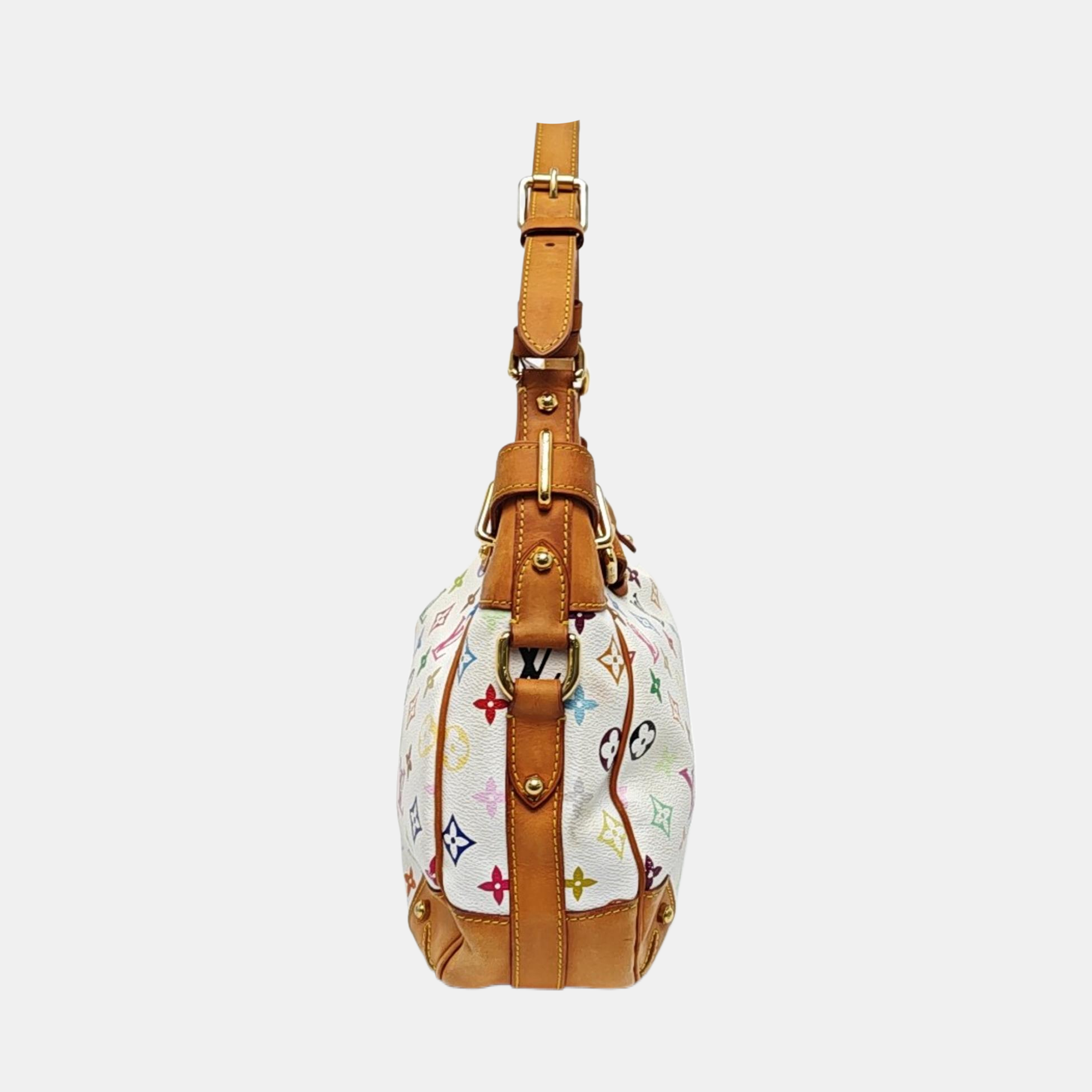 GRETA Monogram Coated Canvas White