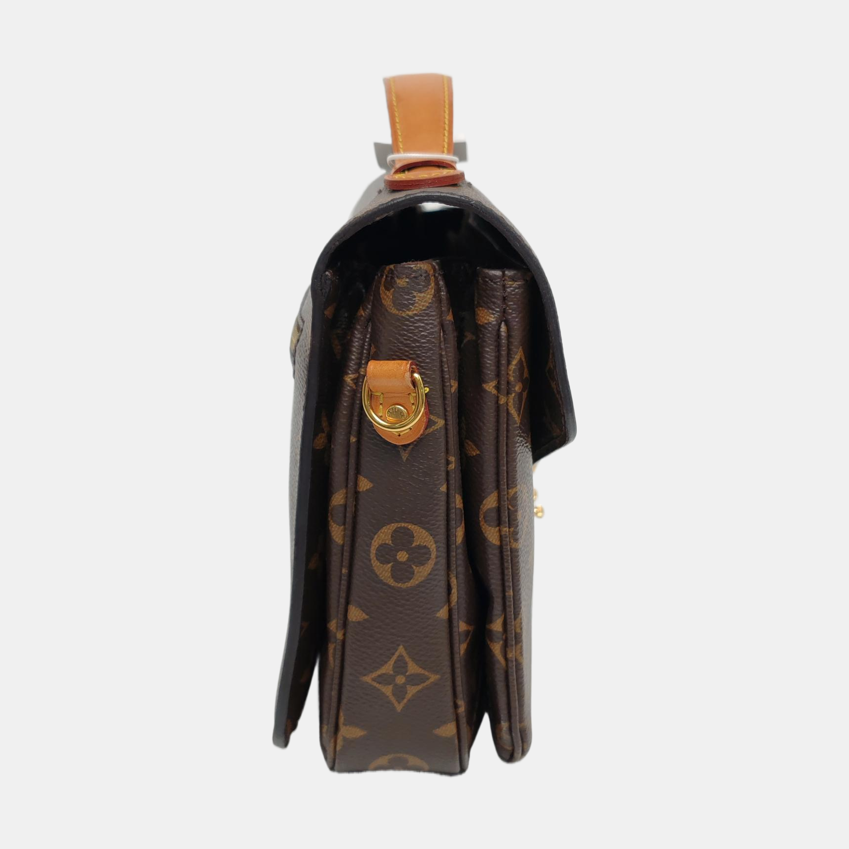 MÉTIS MM Monogram Coated Canvas Brown