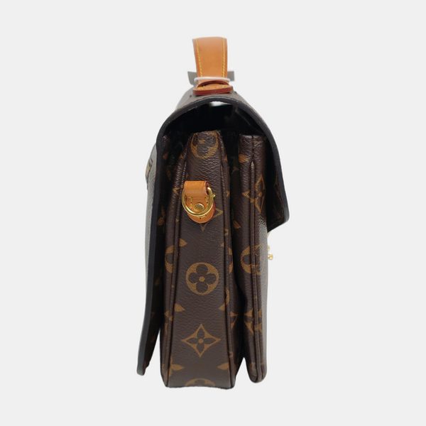 MÉTIS MM Monogram Coated Canvas Brown