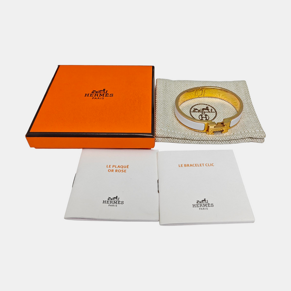 Clic H Metal Gold Bangle