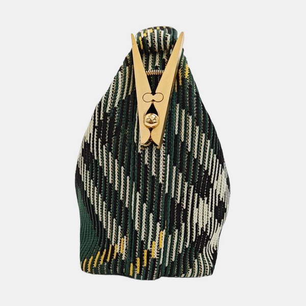 Fabric Top Handle Bag Green