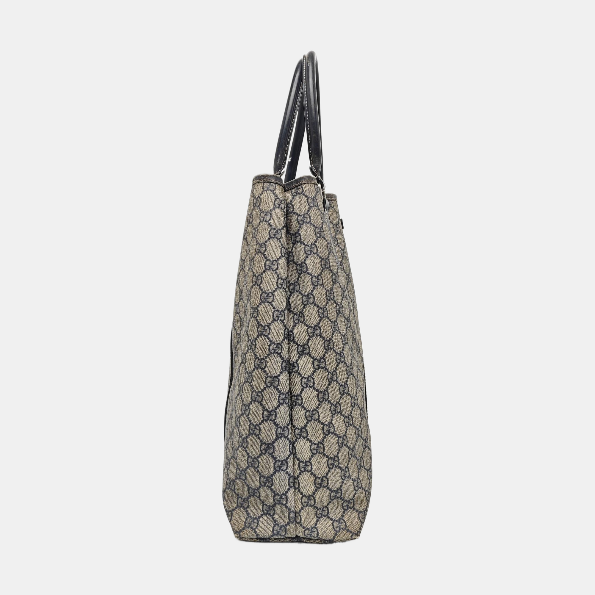 GG Supreme Monogram Coated Canvas Black
