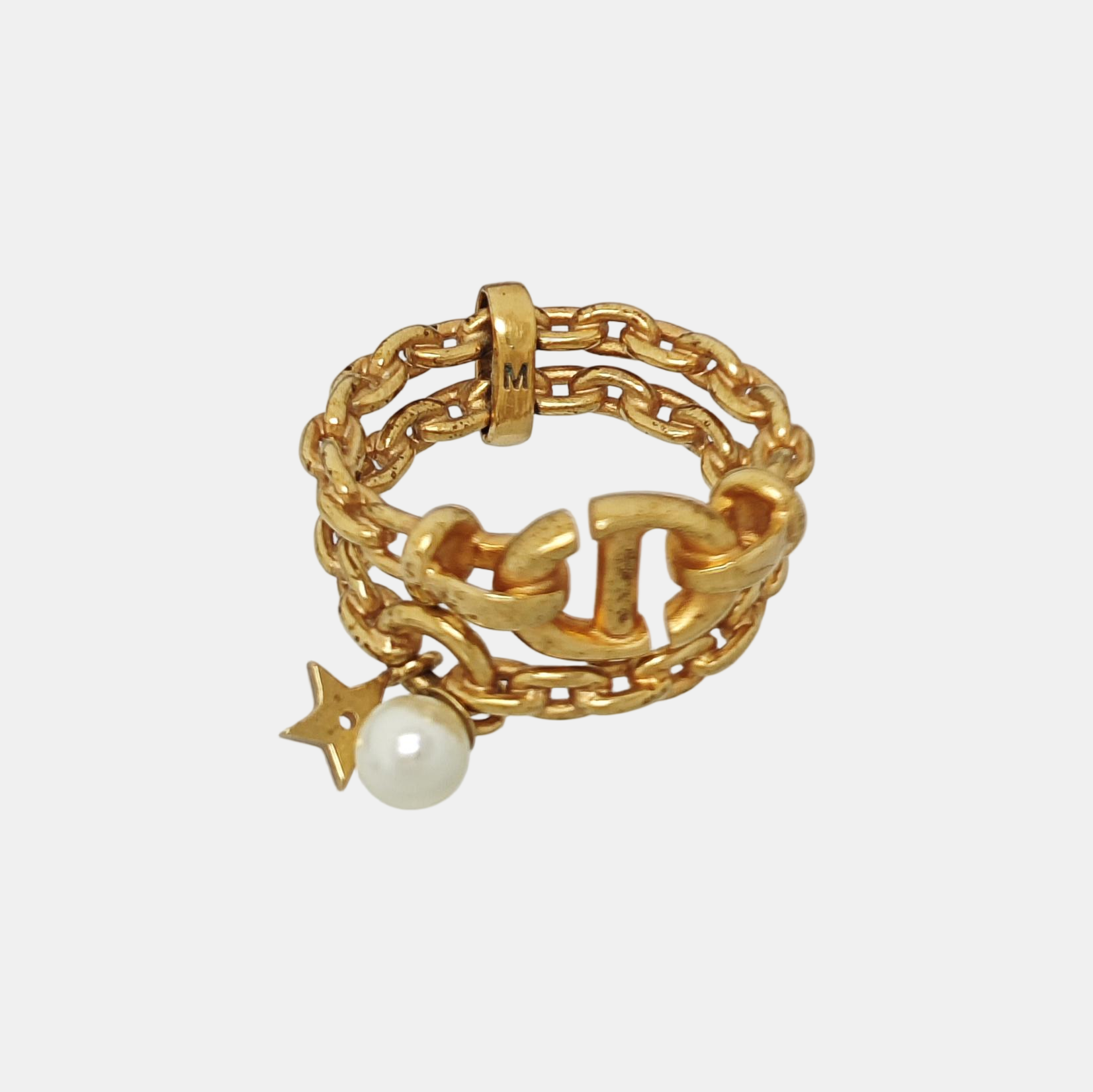 CD Navy Metal Gold Ring EU 51