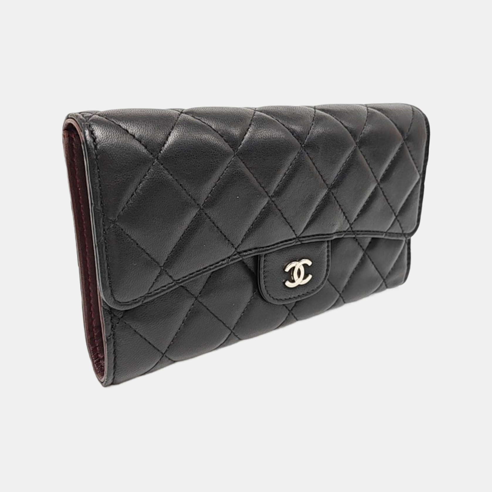CLASSIC FLAP Mini Quilted Lambskin Black Wallet