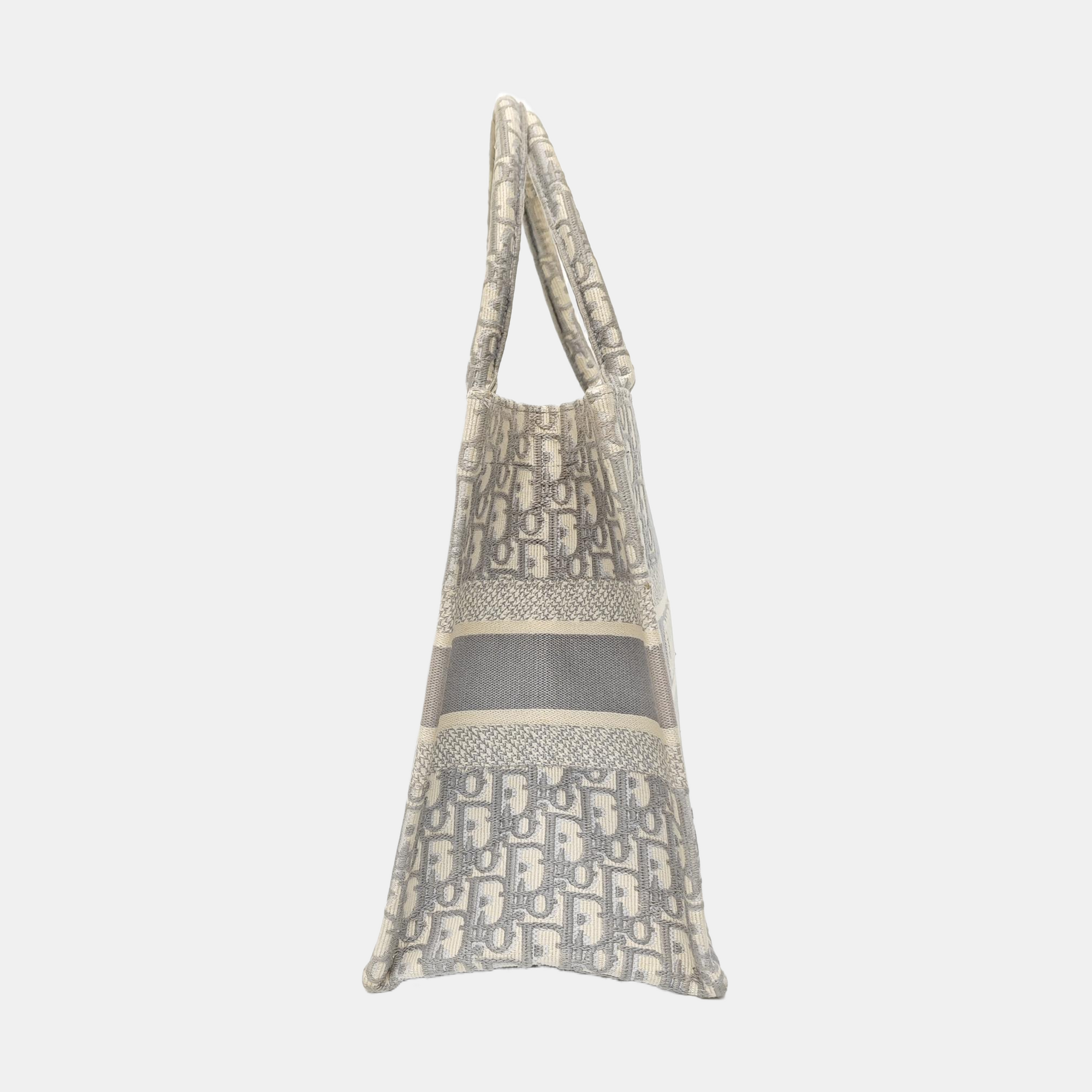 Book Tote Medium Oblique Canvas Gray