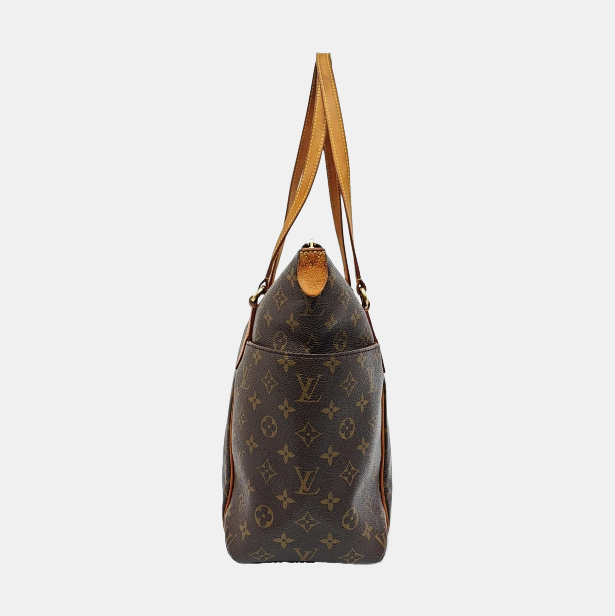 TOTALLY Monogram Coated Canvas Brown