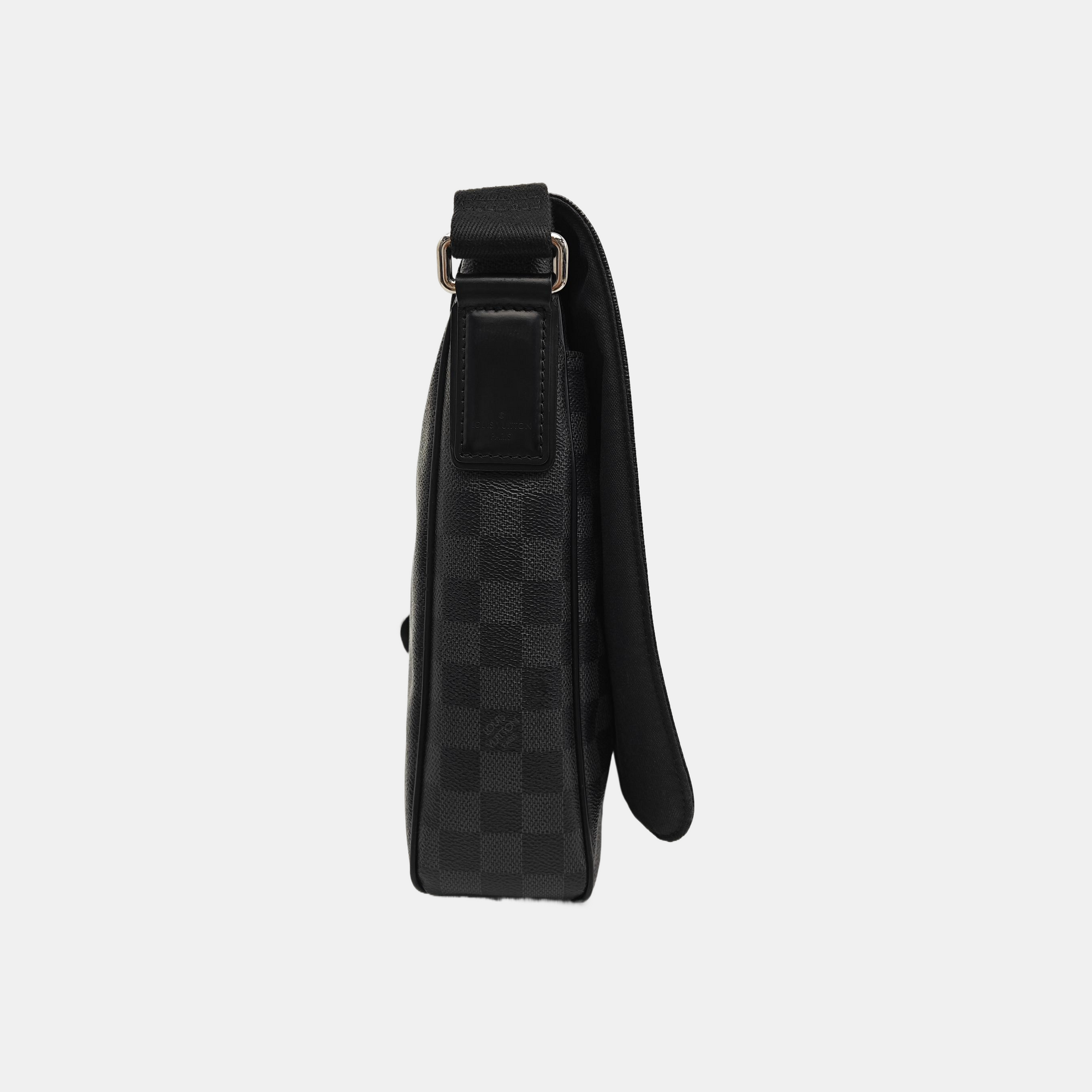 DISTRICT MM Damier Graphite Coated Canvas Gray