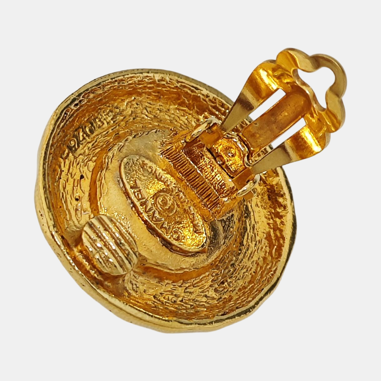 Metal Gold Clip On Earrings