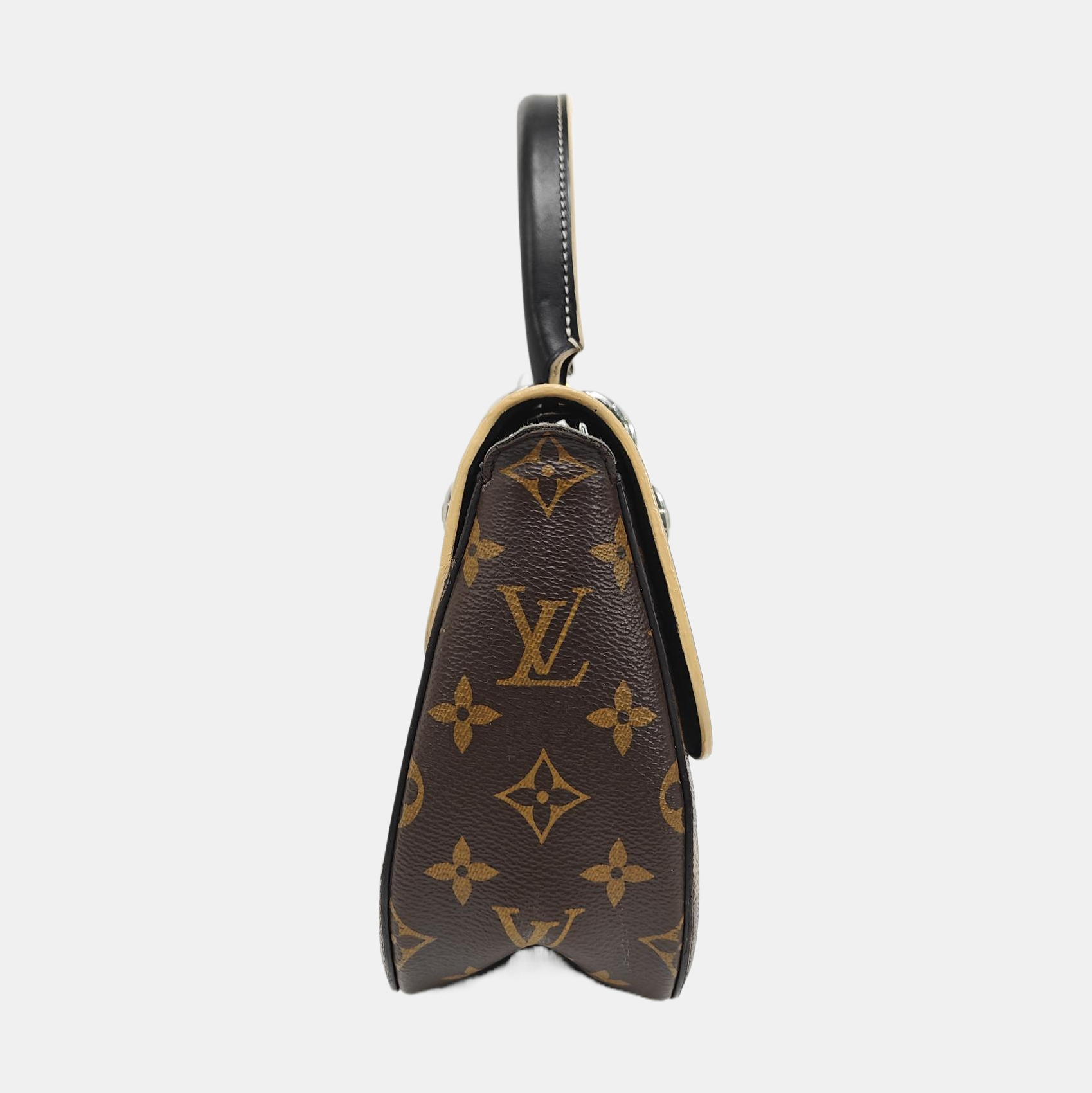 CHAIN IT PM Monogram Coated Canvas Black