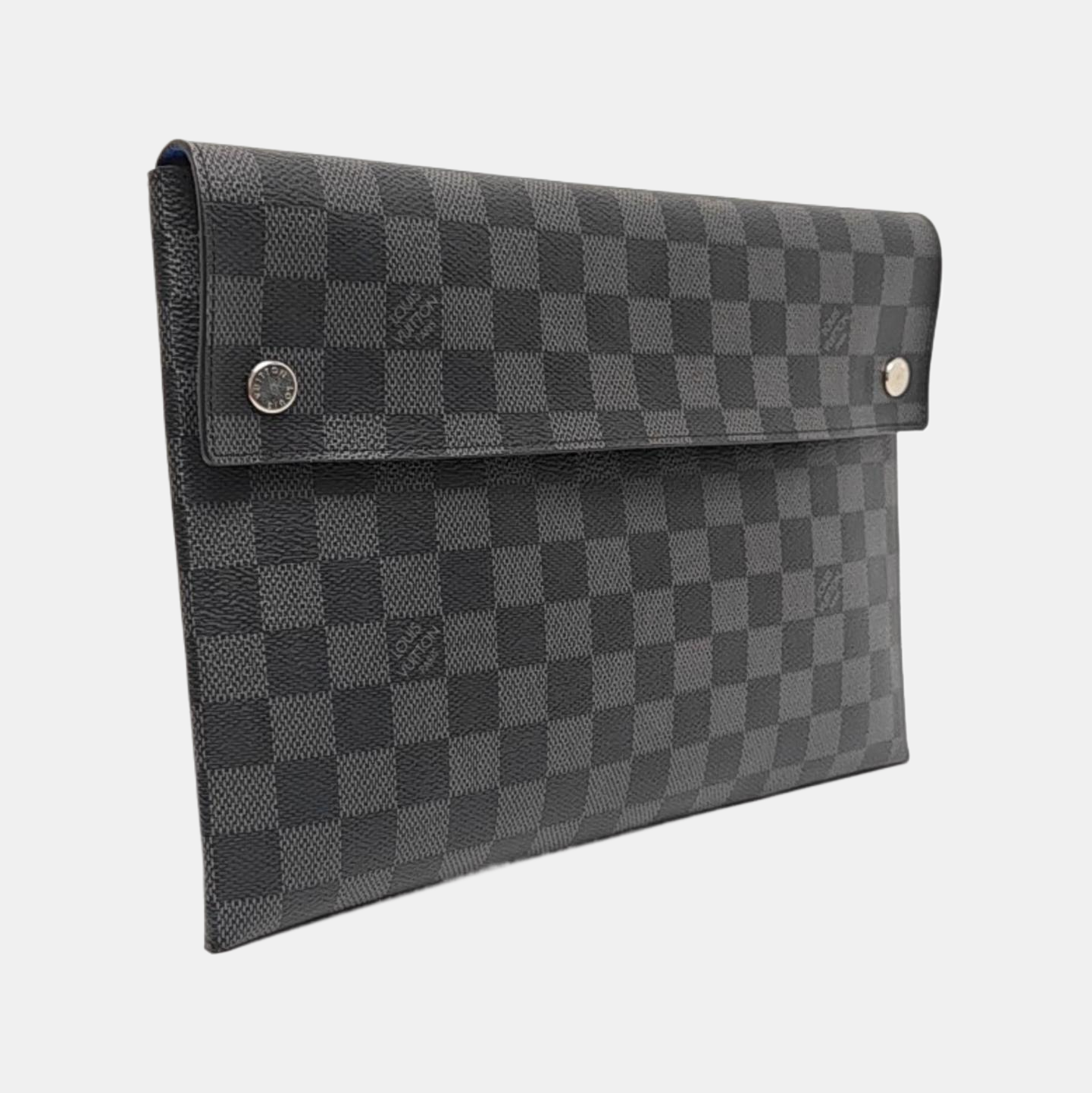 ALPHA Damier Graphite Coated Canvas Gray