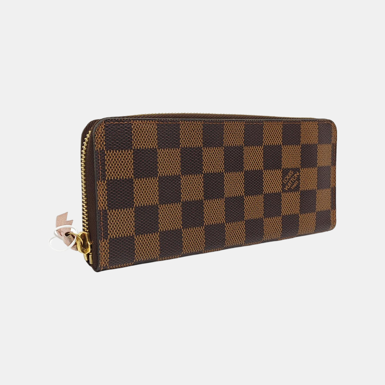 CLÉMENCE Damier Ebene Coated Canvas Brown Wallet