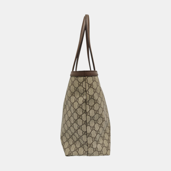 Ophidia Medium Monogram Coated Canvas Beige