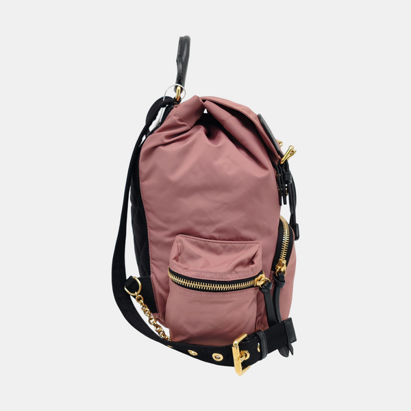 The Rucksack Medium Nylon Beige