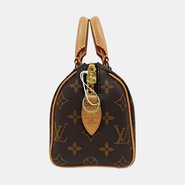SPEEDY 20 Monogram Coated Canvas Brown