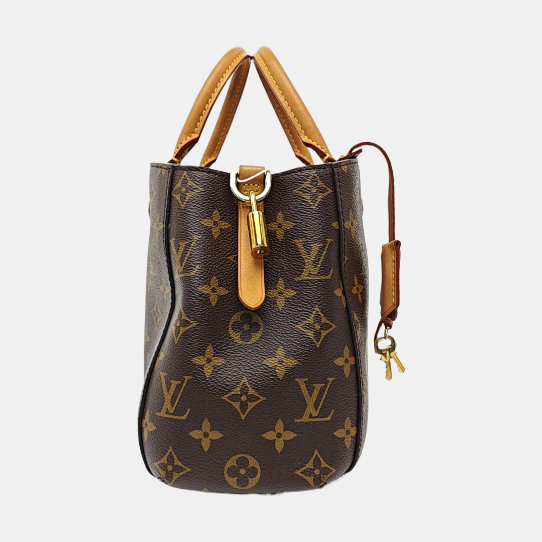MONTAIGNE Monogram Coated Canvas Brown