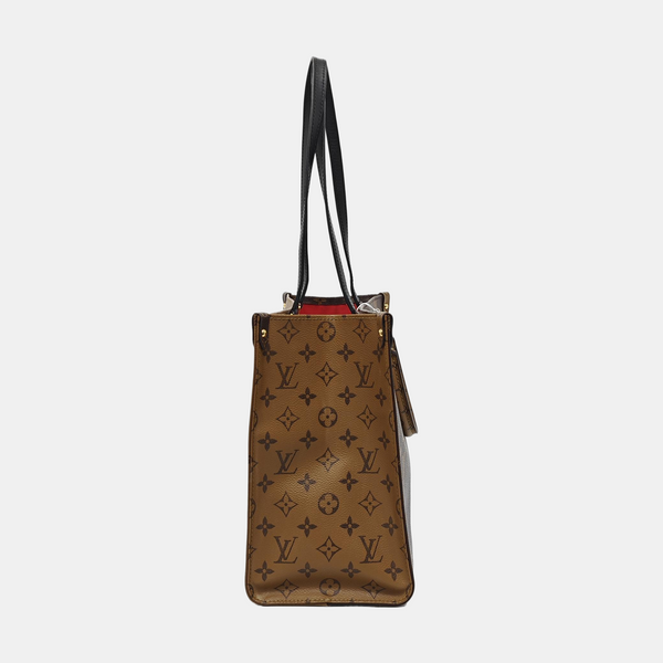 ONTHEGO MM Monogram Coated Canvas Brown