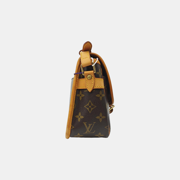 SOLOGNE PM Monogram Coated Canvas Brown