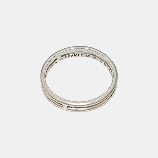 Ariane 18k White Gold Silver Ring EU 59